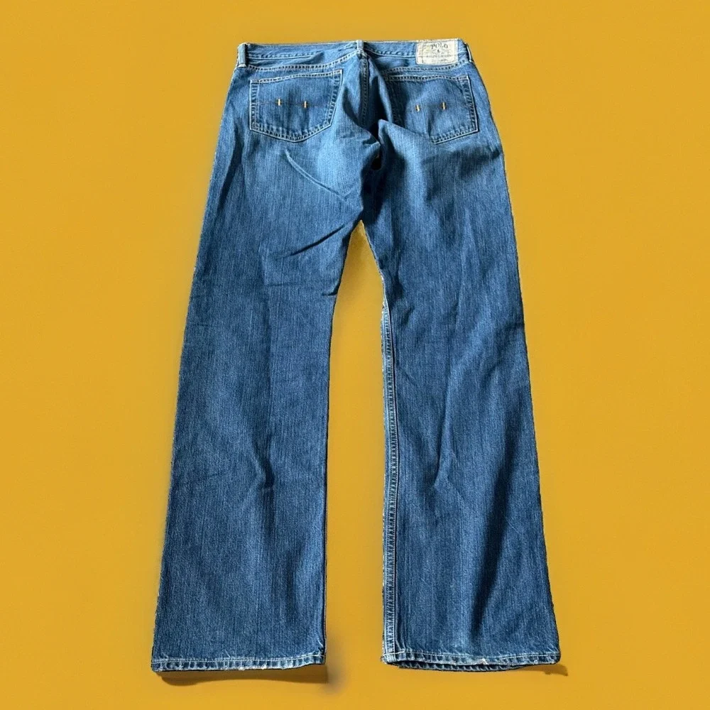 Vintage Polo Ralph Lauren Classic 867 Jeans Mens 34x34 Straight Leg Medium Blue